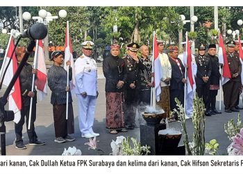 FPK Surabaya mendapat undangan Walikota Surabaya, 2 hari berturut-turut, 31 Mei 2023 resepsi peringatan 730 tahun kota Surabaya dan upacara Hari Lahir Pancasila 1 Juni 2023