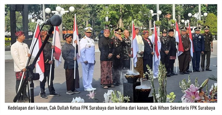 FPK Surabaya mendapat undangan Walikota Surabaya, 2 hari berturut-turut, 31 Mei 2023 resepsi peringatan 730 tahun kota Surabaya dan upacara Hari Lahir Pancasila 1 Juni 2023