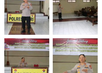 Sat Binmas Polres Dairi Lakukan Pelatihan Gasing (Gampang, Asik dan menyenangkan) guna meningkatkan kemampuan Bhabinkamtibmas dalam mengaplikasikan Program POLICE GOES TO SCHOOL kepada para siswa/murid sekolah di Desa Binaan Bhabinkamtibmas. Selasa 06-05-2023.
