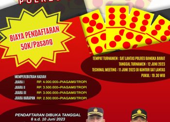 Polres Bangka Barat menggelar berbagai perlombaan yang dirangkai, salah satunya adalah lomba Seni Pikir Gaple/Domino, yang di gelar pada tanggal 12 Juni 2023, dan pendaftaran di buka pada 6 sd 10 juni 2023 dengan peserta dari masyarakat umum.