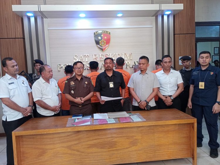 Kasat Reskrim Polres Nagan Raya AKP Machfud, SH, MM dalam konferensi pers nya Rabu (07/06/23)