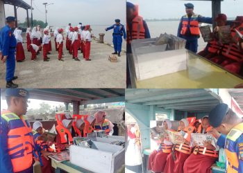 Satpolair Polres Labuhanbatu Menyediakan perpustakaan terapung menggunakan sarana kapal patroli KP ll 1020, dengan ribuan koleksi buku pelajaran sekolah hingga komik.