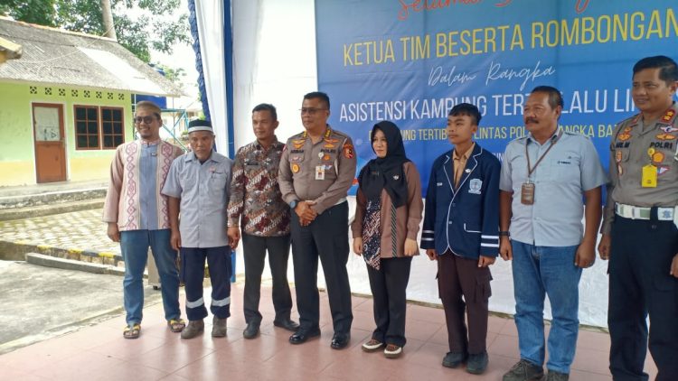 Kasub Ditdikmas Ditkamsel Korlantas Polri KOMBES POL Arman Achdiat, S.I.K., M.Si. beserta rombongan di Polres Bangka Barat