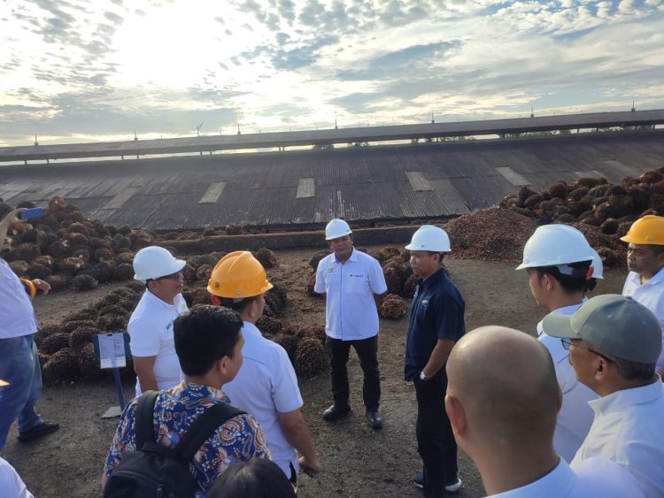 Direktur Produksi dan Pengembangan PTP-N III Holding Grup Mahmudi, di dampingi Darmansyah Siregar, ST.M.Si, selaku SEVP Operasional 1 beserta team melakukan kunjungan kerja di wilayah kerja DLAB-2 salah satunya PKS Sei Baruhur Kamis 08/06/2023.