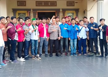 Kapolda Sumsel Irjen Pol A Rahmad Wibowo bersama PJU Polda Sumsel menggelar silaturahmi dan ramah tamah bersama Organisasi Kepemudaan dan Mahasiswa Sumatera Selatan