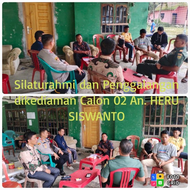 Kapolsek SS III, Danramil dan unsur Tripika Semendawai Timur gelar silaturahmi serta penggalangan, terhadap calon Kepala Desa Melati Agung pasca penghitungan hasil suara pilkades serentak tahun 2023 Kabupaten OKU Timur, Jum'at (9/6/2023).