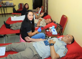Pelaksanan Donor Darah Dalam Rangka Hari Bhayangkara Ke - 77 Tahun 2023 digelar Pada tanggal 01 Juli 2023 di Aula Wira Satya Mako Polres Samosir