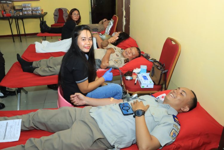 Pelaksanan Donor Darah Dalam Rangka Hari Bhayangkara Ke - 77 Tahun 2023 digelar Pada tanggal 01 Juli 2023 di Aula Wira Satya Mako Polres Samosir
