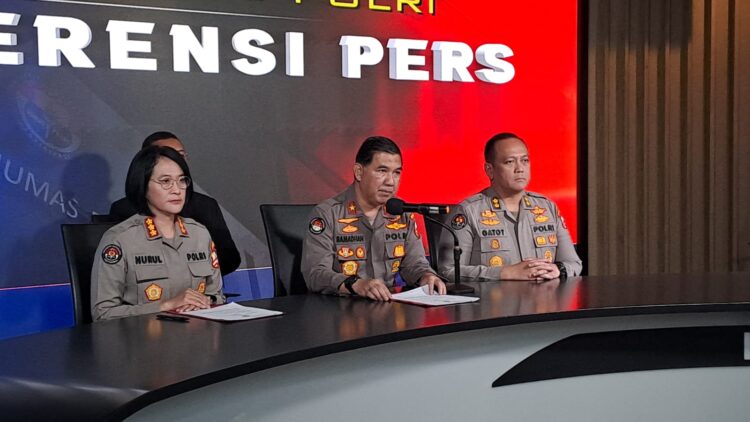 Kepala Biro Penerangan Masyarakat Divisi Humas Polri Brigjen Ahmad Ramadhan beri penjelasan kasus TPPO, Minggu (17/6/2023). (Foto Dok/ Mabes Polri)