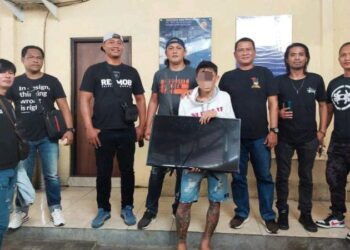 Tim Bravo Resmob On The Road (ROTR) Polresta Manado mengamankan seorang lelaki tersangka pelaku pencurian pencurian barang elektronik