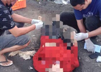 Mayat seorang Perempuan ditemukan dalam keadaan terapung di wilayah perairan laut Manado