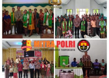 Pasukan DOBRAK Polsek Lobalain sambangi tempat ibadah di dua Desa di Kecamatan Lobalain Kabupaten Rote Ndao, (pantauan media ini, Minggu 25/6/2023 pukul 08.00 WITA).