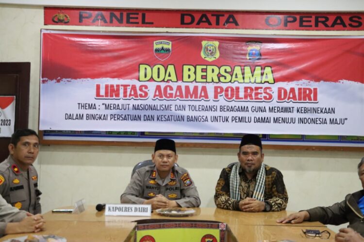 Doa bersama Lintas Agama ini dilaksanakan langsung dari Mabes Polri dan diikuti langsung melalui Video Virtual oleh seluruh Jajaran Polda dan Polres