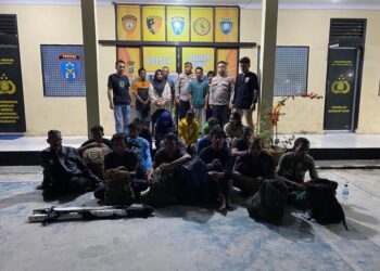 Polres Batubara amankan sejumlah PMI ilegal yang baru pulang dari Malaysia, Jumat (16/6/2023). (Foto Dok/ Polda Sumut)