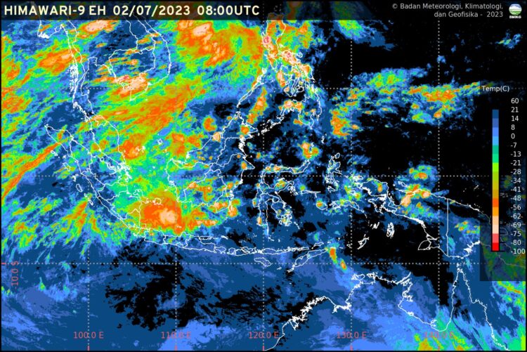 Analisa kondisi dinamika atmosfer di wilayah Kota Sabang, serta data-data klimatologi Stasiun Meteorologi Maimun Saleh Sabang