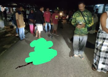 Laka lantas di Jalan Raya Ds. Teluk Limau Kec. Parit 3 Kab. Bangka Barat.