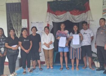 Bhabinkamtibmas Polsek Bunaken melakukan Mediasi Kasus Penganiayaan di Kecamatan Bunaken Kota Manado, Selasa (4/7/2023).
