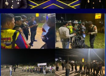 Polres PALI melaksanakan Kegiatan KRYD (Razia terpadu) dalam Pencegahan Pekat, 3C (Curat, Curas dan Curanmor) dan Gangguan Kamtibmas Lainnya Pada Hari Sabtu tanggal 07 Juli 2023.