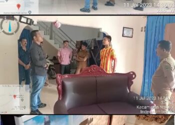 Penggrebekan rumah diduga bandar narkoba jenis sabu-sabu berinisial H di Dusun IX Bangun Sari II Desa Pulo Jantan Kecamatan NA IX-X Kabupaten Labuhanbatu Utara.