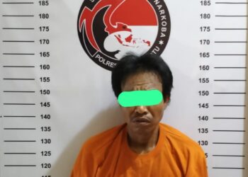 Pelaku M.R.S alias Ondok, 42 Tahun, warga jalan Padang bulan GG.amalia, Kel.Padangbulan, Kec.Rantau Utara, Kabupaten Labuhanbatu, Sumut.