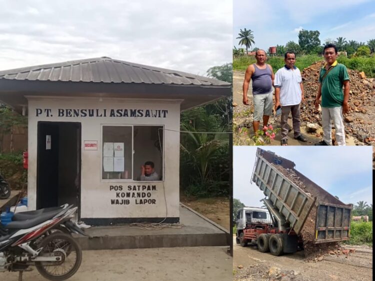 Proses perbaikan dan perawan jalan di sekitar PT Bensuli Asam Sawit yang terletak di Dusun Simpang Empat Aek batu, Torgamba Kabupaten Labuhanbatu Selatan mendapat apresiasi dari warga masyarakat