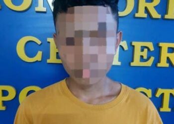 Pelaku JS (17) warga Kombos Barat Kecamatan Singkil Kota Manado