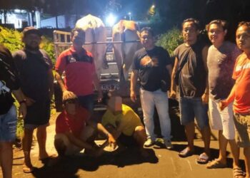 Tim Charlie Resmob On The Road Polresta bersama Personel Polsek Likupang mengamankan dua orang pelaku pencurian spesialis hewan ternak sapi, Kamis (20/7/2023) sekitar pukul 18.30 WITA.