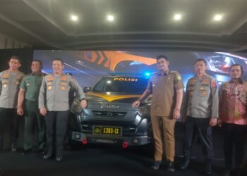 Polda Sumut meluncurkan mobil patroli fitur canggih untuk mengantisipasi tingkat kejahatan di wilayah hukum Polrestabes Medan di Aula Tribrata Mapolda Sumut, Senin (24/7/2023).