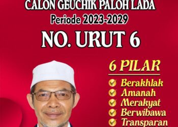 Calon Geuchik Gampong Paloh Lada Nomor Urut 6