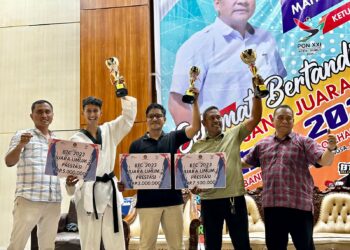 Atlet taekwondo Kota Sabang berhasil meraih juara umum ke tiga kategori junior prestasi, dalam kejuaraan open turnamen Banda Aceh Taekwondo Championship (BTC) 2023, yang berlangsung di Banda Aceh pada tanggal 20-23 Juli 2023 lalu.