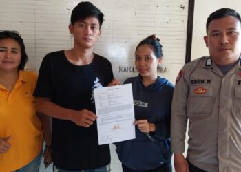 Bhabinkamtibmas Polsek Waea melaksanakan problem solving / penyelesaian masalah pangancaman yang terjadi pada warga binaannya, Minggu (30/7/2023).