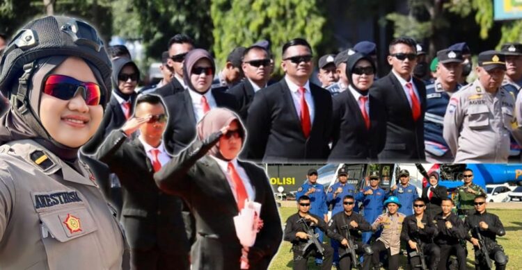 Iptu Anesthesia Aryan Putri S.T.rK dan 26 anggota Polda Jateng dilatih menjadi pasukan pengamanan VIP yang bertugas pada pemilu 2024 bertempat di Mapolda Jateng