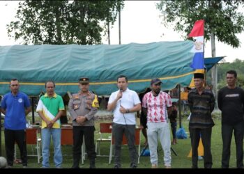 Kecamatan Suka Makmue, kabupaten Nagan Raya menggelar pertandingan sepak bola antar desa dalam rangka HUT RI ke 78