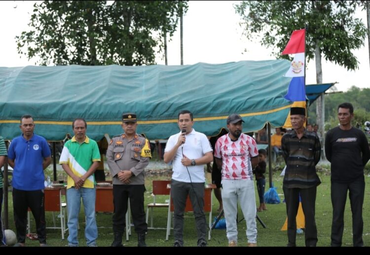 Kecamatan Suka Makmue, kabupaten Nagan Raya menggelar pertandingan sepak bola antar desa dalam rangka HUT RI ke 78