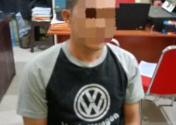 Pelaku berinisial GK (38), warga Desa Pineleng.