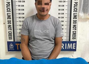 Sudomo (43) berhasil diringkus Sat Narkoba Polres Pematangsiantar di Jalan Seram Bawah, Kelurahan Bantan, Kecamatan Siantar Barat, Kota Pematangsiantar, Kamis (03/07/2023), sekira pukul 10.00 Wib.