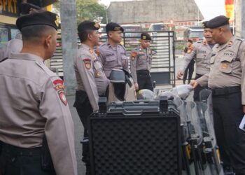 Tim dari Direktorat Samapta (Ditsamapta) Polda Jateng melaksanakan supervisi Fungsi Samapta di Polres Purbalingga, Rabu (9/8/2023) sore.