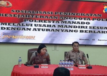 Polresta Manado melaksanakan pelatihan usaha mandiri bagi anggota sesuai dengan aturan yang berlaku, pada Kamis (10/8/2023) Siang.