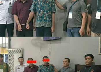 Penyidik unit perlindungan perempuan dan anak (PPA) Satreskrim Polres Labuhanbatu melaksanakan pelimpahan terhadap 2 oknum pendidik, tersangka pencabulan 21 orang anak pelajar laki-laki dan barang bukti ke jaksa penuntut umum (JPU) Kejaksaan Negeri Labuhanbatu, Rabu (16/08/2023)