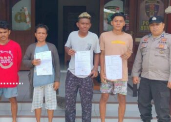 Personel Polsek Bunaken telah menyelesaikan Permasalahan Tindakan Perbuatan Tidak Menyenangkan Yang Terjadi di Kecamatan Bunaken, Minggu (20/8/2023).
