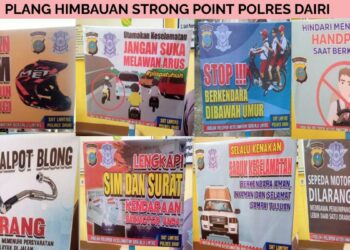 Kapolres Dairi AKBP Reinhard H. Nainggolan, SH, SIK, MM melalui personil Polres Dairi gelar Strong Point Pengaturan Lalu Lintas pada pagi dan siang hari. Selasa 22-08-2023.