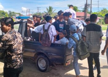Personil gabungan Forkopimcam Blang Mangat berhasil mengamankan 18 (delapan belas) pelajar dari berbagai sekolah di Kota lhokseumawe dan Aceh Utara.