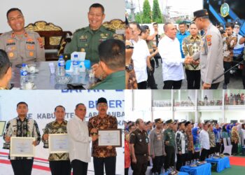 Kunjungan Gubernur Sumut didampingi oleh Kapoksahli Kodam I/BB, BRIGJEND TNI David Hatigoran Hutagaol, SE., MM., M.Han, Pimpinan OPD Prov. Sumut dan Ketua TP. PKK Prov. Sumut, Ibu Nawal Ady Rahmayadi.