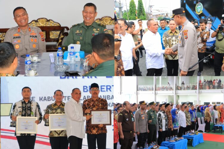 Kunjungan Gubernur Sumut didampingi oleh Kapoksahli Kodam I/BB, BRIGJEND TNI David Hatigoran Hutagaol, SE., MM., M.Han, Pimpinan OPD Prov. Sumut dan Ketua TP. PKK Prov. Sumut, Ibu Nawal Ady Rahmayadi.