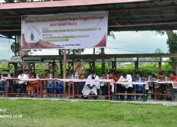 Punguan Marsombu Sihol Pomparan Pangulu Ponggok Naiborngin dohot Hahadoli Sitorus turut dihadiri Mangapul Purba, SE Sabtu 26 Agustus 2023 dimulai sekitar pukul 09.00 wib, tepatnya di Lapangan Sepak Bola Rintis Tujuh Nagori Balimbingan kec. Tanah Jawa kab. Simalungun