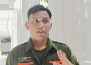 Ketua Perhimpunan Mahasiswa Hukum Indonesia Cabang Aceh, Muhammad Rifqi Maulana