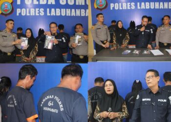 Satuan Reserse Narkoba ungkap sindikat jaringan pengedar Narkoba antar Provinsi, dari 3 orang pelaku yang diringkus, 1 diantaranya adalah wanita. Hal itu disampaikan Kapolres Labuhanbatu AKBP James H Hutajulu, Kamis (31/08/2023).