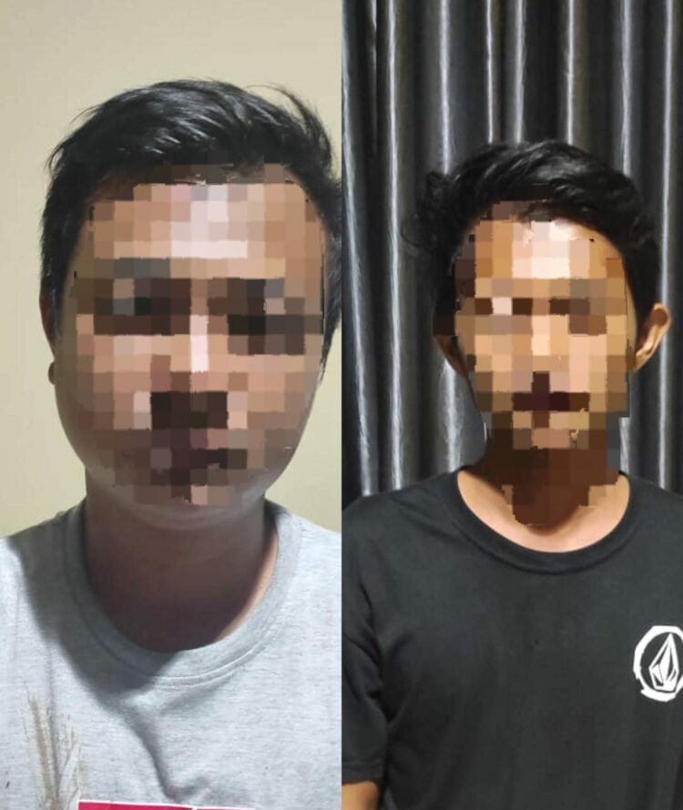 Tersangka pertama adalah MRA, seorang pria berusia 25 tahun yang tinggal di Perum Minanga Indah Kelurahan Malalayang II, Kecamatan Malalayang, Kota Manado. Sedangkan tersangka kedua adalah CSP, berusia 24 tahun, yang beralamatkan di Desa Tateli II Jaga V, Kecamatan Mandolang, Kabupaten Minahasa.