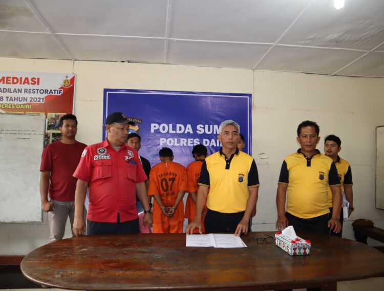 Sat Reskrim Polres Dairi berhasil ungkap Dua kasus pencurian kendaraan bermotor (Curanmor) yang terjadi di kabupaten Dairi. Sabtu 02-09-2023.