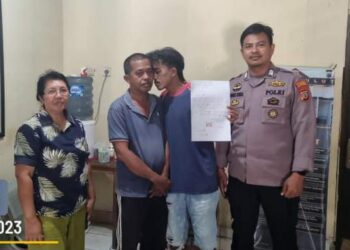 Personel Polsek Tuminting lakukan penyelesaian masalah Minggu (3/9/2023).